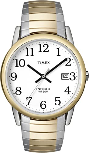 Timex Men's T2H311 Easy Reader 35mm Two-Tone Stainless Steel Expansion Band Watch