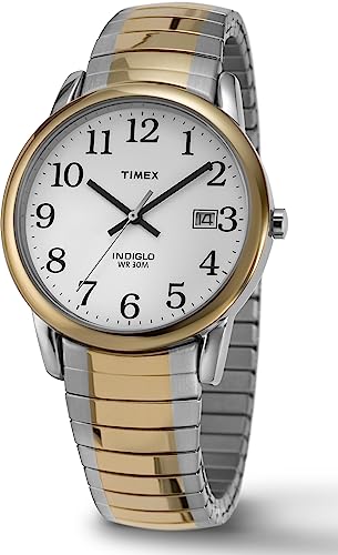 Timex Men's T2H311 Easy Reader 35mm Two-Tone Stainless Steel Expansion Band Watch