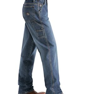 Cinch Men's Blue Label Carpenter Loose Fit Jean , Medium Stone Sandblast, 38W x 36L