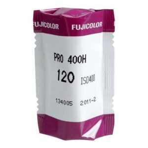 fujifilm fujicolor pro 400h color negative film, iso 400, 120 size usa