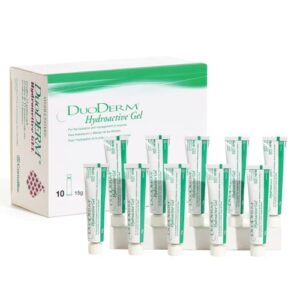 convatec duoderm hydroactive sterile gel, 15 grams tube for management of partial and full-thickness wounds, aids autolytic debridement, 187990, box of 10 tubes