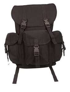 rothco black canvas outfitter rucksack