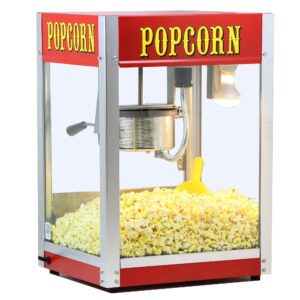 paragon theater pop 4-ounce popper popcorn machine, red