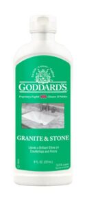 goddard’s marble & granite polish – granite cleaner and polish w/carnauba wax for minor scratches & stains on kitchen island & other stone surfaces – granite & marble sealer and protectant (8 oz)