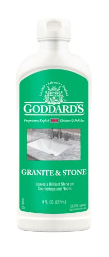 Goddard’s Marble & Granite Polish – Granite Cleaner and Polish w/Carnauba Wax for Minor Scratches & Stains on Kitchen Island & Other Stone Surfaces – Granite & Marble Sealer and Protectant (8 oz)