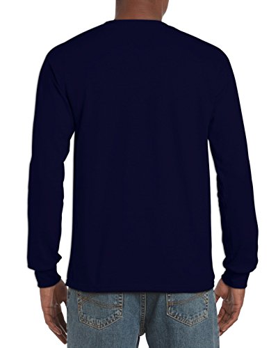 Gildan Ultra Cotton 6 oz. Long-Sleeve T-Shirt (G240)- DARK CHOCOLATE,L