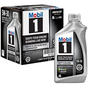 Mobil 1 Advanced Full Synthetic Motor Oil 5W-30, 6-pack of 1 quarts