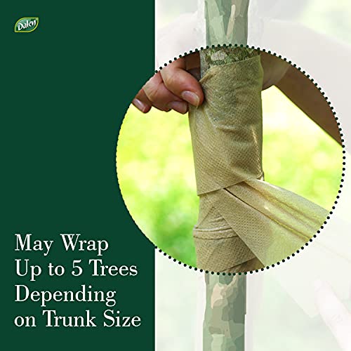 Dalen Protective Tree Wrap and Breathable Material – Non-Toxic and Reusable Protection – Stimulates Faster Growth and Healthier Trees – 3" Wide x 50' Long