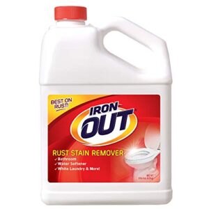 iron out powder rust stain remover, remove and prevent rust stains in bathrooms, kitchens, appliances, laundry, and outdoors, 9.5 pound