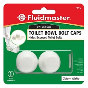 Fluidmaster 7115 Replacement Toilet Bolt Caps In White