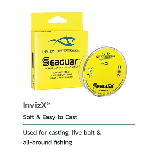 Seaguar Invizx Fluorocarbon Fishing Line 200yd 10 LB