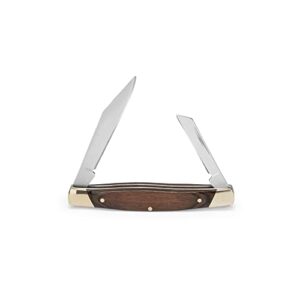 buck knives 375 deuce 2-blade folding pocket knife with wood handle