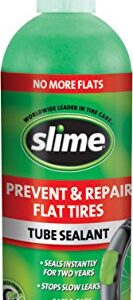 Slime 10004 Dirt Bike Tube Puncture Repair Sealant, Prevent and Repair, Suitable for All Dirt Bikes with Tubes, Non-Toxic, Eco-Friendly, 16oz Bottle