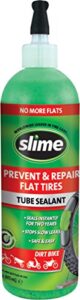 slime 10004 dirt bike tube puncture repair sealant, prevent and repair, suitable for all dirt bikes with tubes, non-toxic, eco-friendly, 16oz bottle