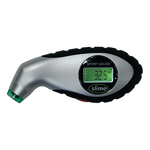 Slime 20017 5-Tire Pressure Gauge, Sport Digital Gauge, 150 PSI, 0.2