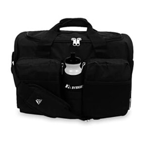 Everest Gym Bag with Wet Pocket, Black