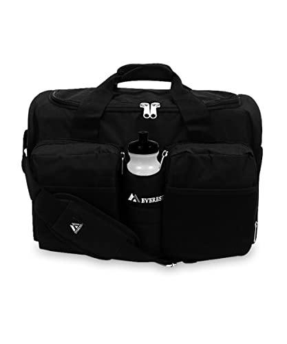 Everest Gym Bag with Wet Pocket, Black