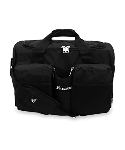 Everest Gym Bag with Wet Pocket, Black