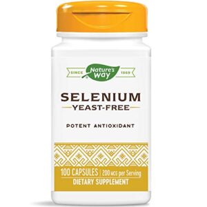 nature's way selenium 200 mcg; l-selenomethionine; 100 capsules