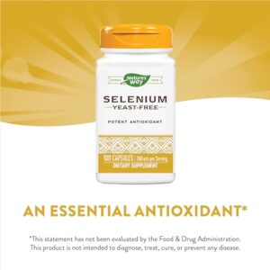 Nature's Way Selenium 200 mcg; L-selenomethionine; 100 capsules