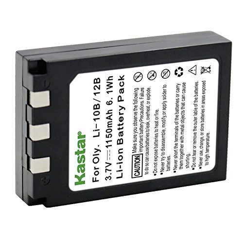 Kastar Camera Battery Replacement for Olympus Li-10B Li-12B, Sanyo DB-L10 and Stylus 300 400 410 500 600 800 810 1000 Digital Camedia C-50 C-60 C-70 C-470 C-760 C-765 C-770 Zoom X-1 X-2 X-3 X-5000