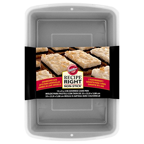 Wilton Recipe Right Non-Stick Baking Pan with Lid, 9 x 13-Inch, Steel