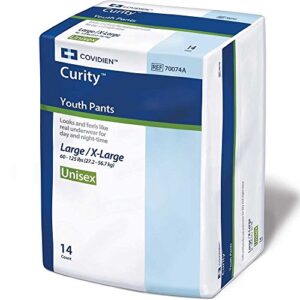 curity youth pants youth pull-on diapers size large/x-large pk/14