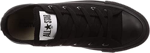 Converse Unisex Chuck Taylor All Star Low Top Black/Black Sneakers - 7 B(M) US Women / 5 D(M) US Men