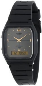 casio men's aw48he-8av black ana-digi dual-time watch