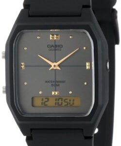 Casio Men's AW48HE-8AV Black Ana-Digi Dual-Time Watch