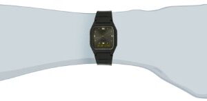 Casio Men's AW48HE-8AV Black Ana-Digi Dual-Time Watch