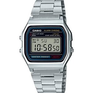 Casio Men's A158WA-1DF Stainless Steel Digital Watch