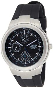 casio men's ef305-1av edifice multifunction watch with black resin band