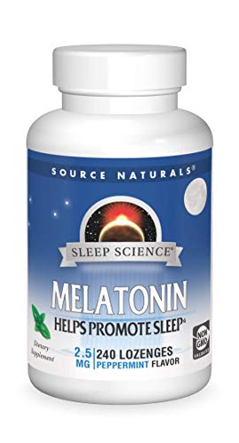 Source Naturals Melatonin 2.5 mg - 240 Peppermint Flavored Lozenges