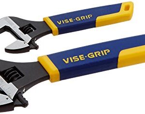 IRWIN VISE-GRIP Adjustable Wrench Set, SAE, 6-Inch & 10-Inch, 2-Piece (2078700) , Blue