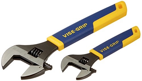 IRWIN VISE-GRIP Adjustable Wrench Set, SAE, 6-Inch & 10-Inch, 2-Piece (2078700) , Blue