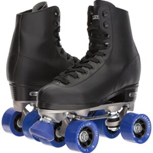 CHICAGO SKATES Men's Classic Roller Skates - Premium Black Quad Rink Skates - Size 8