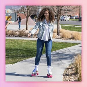 Chicago Women's and Girl's Classic Roller Skates - Premium White Quad Rink Skates