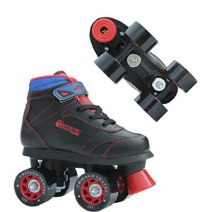 Chicago Boys Sidewalk Roller Skate - Black Youth Quad Skates