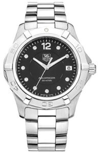 tag heuer men's waf111c.ba0810 aquaracer diamond watch