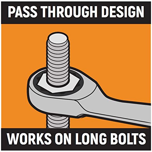 GEARWRENCH 4 Pc. 12 Pt. Reversible S-Shape Double Box Ratcheting Wrench Set, SAE - 85399