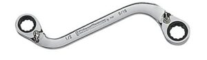 gearwrench 12 pt. s-shaped reversible double box ratcheting wrench, 1/2" x 9/16" - 85334