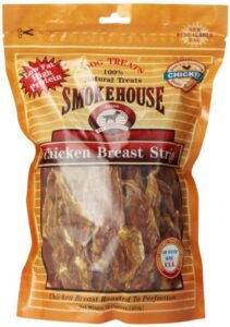 smokehouse 100-percent natural chicken breast strips dog treats, 16-ounce