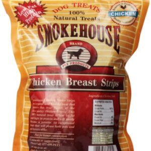 Smokehouse 100-Percent Natural Chicken Breast Strips Dog Treats, 16-Ounce