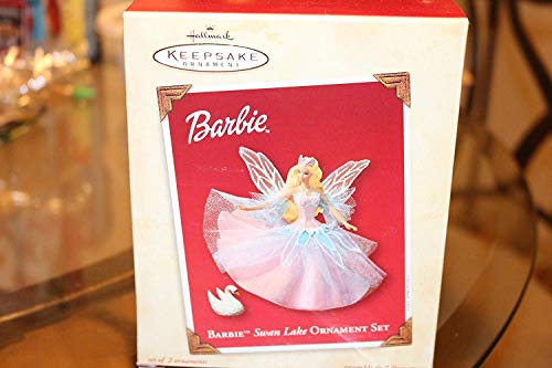 Hallmark 2003 Keepsake Ornament Barbie Swan Lake Ornament Set QXI8447