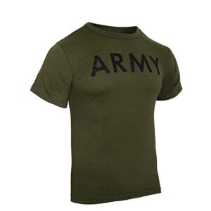 Rothco P/T T-Shirt, Army/Olive Drab, Medium