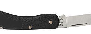 Case Cutlery 00253 Lightweight Mini Blackhorn Pocket Knife with Stainless Steel Blade, Black Synthetic