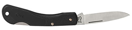 Case Cutlery 00253 Lightweight Mini Blackhorn Pocket Knife with Stainless Steel Blade, Black Synthetic