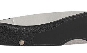 Case Cutlery 00253 Lightweight Mini Blackhorn Pocket Knife with Stainless Steel Blade, Black Synthetic