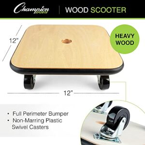 Champion Sports Wood Scooter, 12-Inch